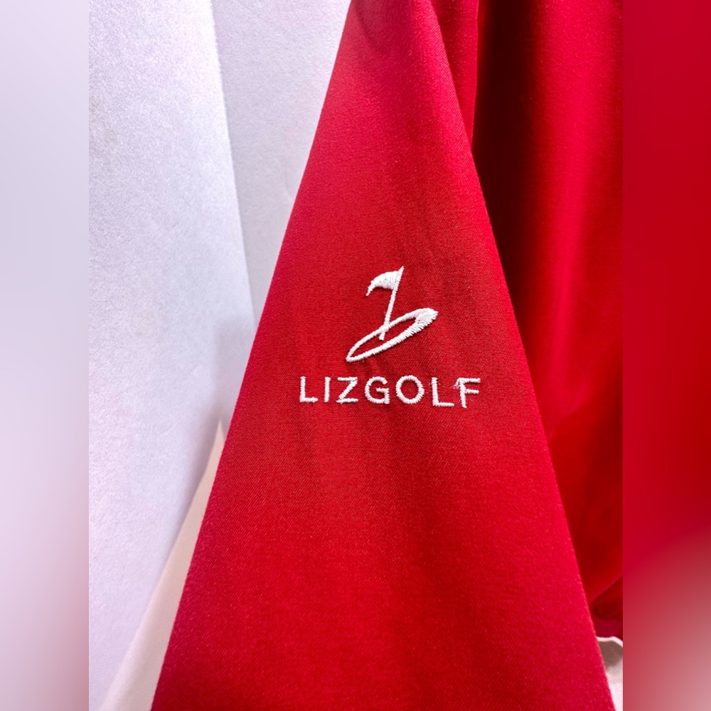 Liz Golf Windbreaker Pullover 1/4 Zip Jacket size Large - Picture 11 of 11